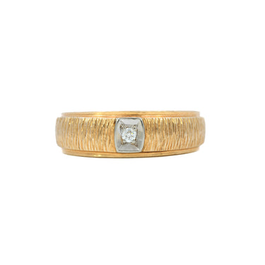 Magpie Vintage 14k/18k Gold - 6.5mm Textured Band w/ ~2.25mm Dia.