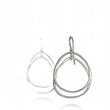 Small Double Loop Earrings - Magpie Jewellery