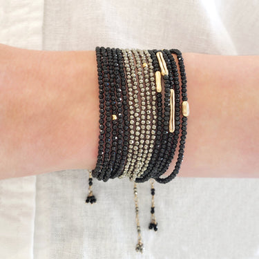Pyrite Wrap Bracelet - Magpie Jewellery