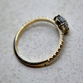 0.69ct Salt & Pepper Diamond Engagement Ring - Magpie Jewellery
