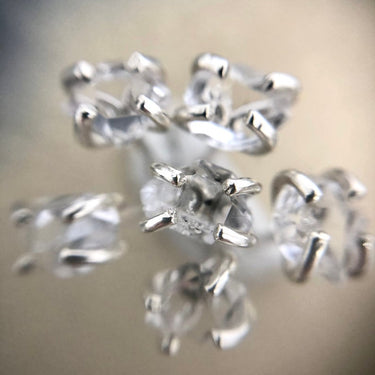 Herkimer Diamond Studs - Magpie Jewellery