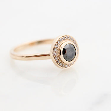 Champagne Diamond Halo | Magpie Jewellery