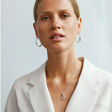 Infinity Earhoops - Magpie Jewellery