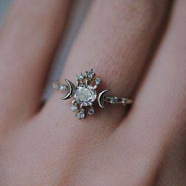 Rosecut Diamond Wandering Star Ring - Magpie Jewellery