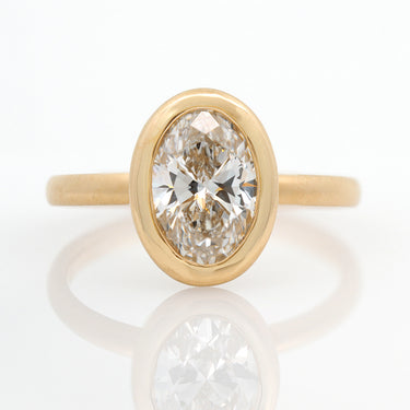 'Anne' Bezel w/ 1.50ct Oval Lab Diamond