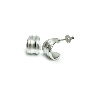 Sm. ridged hoop | Magpie Jewellery