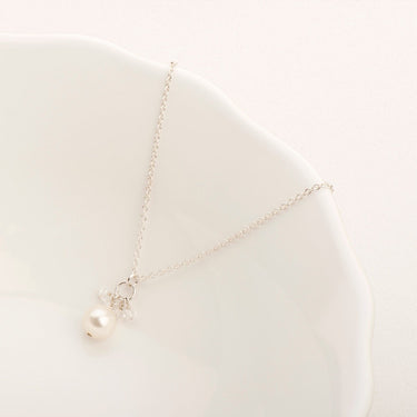 Mini-Cluster Pearl & Crystal Necklace - Magpie Jewellery