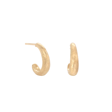Soft Teardrop "Boulder' Hoops | Magpie Jewellery