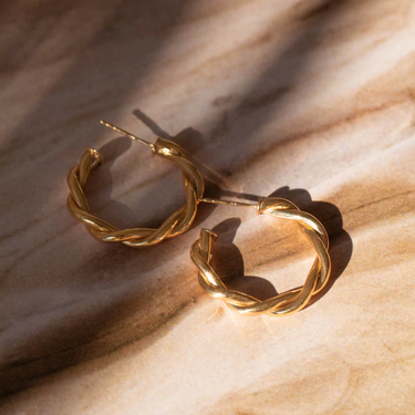 Twist Hoops - Magpie Jewellery