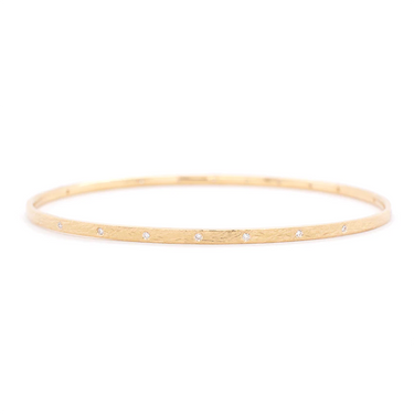 'Boulder' Dancing Diamond Bangle | Magpie Jewellery