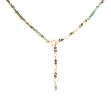 "Wrap' Gemstone Charm Necklace | Magpie Jewellery