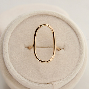 Oval Shaped Geo Ring  | Magpie Jewellery