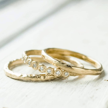 Extra Fine Organic Band - Magpie Jewellery