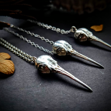 Hummingbird Skull Necklace - Magpie Jewellery