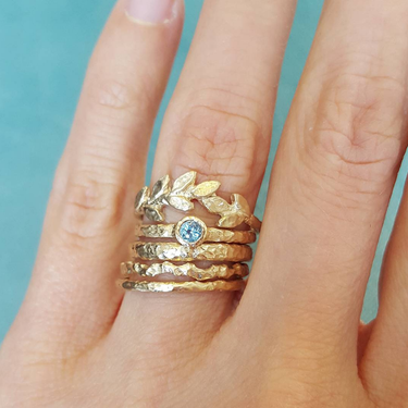 Golden Wreath Band - Magpie Jewellery
